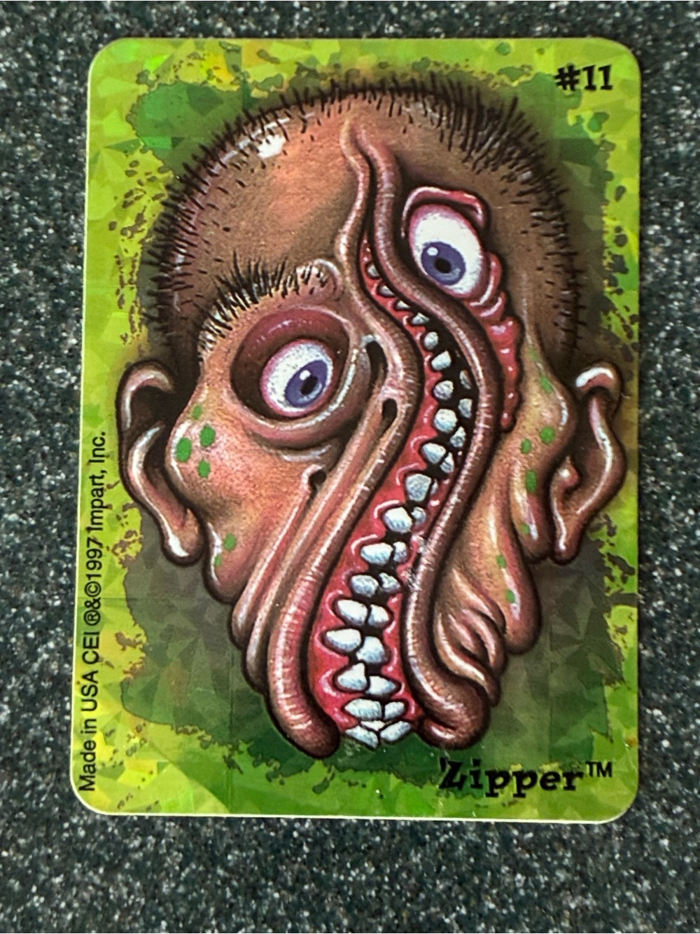 Vintage 1997 Collectible Sticker #11 ‘Zipper’ Sticker